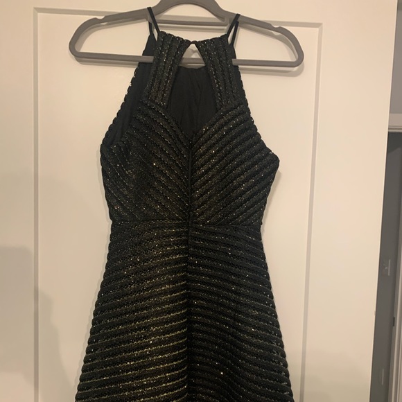 Sienna Sky Medium black dress with gold accents - Picture 3 of 5